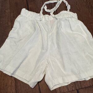 Lilly Pulitzer linen belted tie shorts large